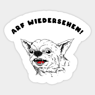 Arf Wiedersehen Sticker